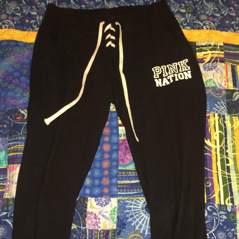 PINK NATION SKINNY SWEAT PANTS